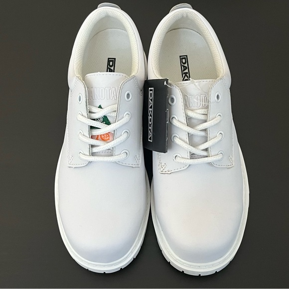 NWT Dakota White Steel Toe Work Shoes - Picture 3 of 16